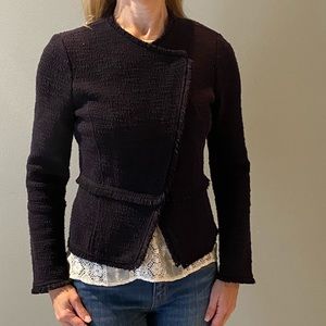 Tweed moto style jacket